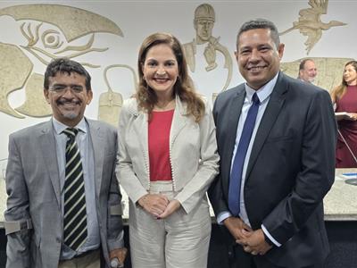 Foto da Notícia: Gisela Cardoso participa de solenidade no TRT de MT, com lançamento do livro Direito do Trabalho Contemporâneo e homenagens