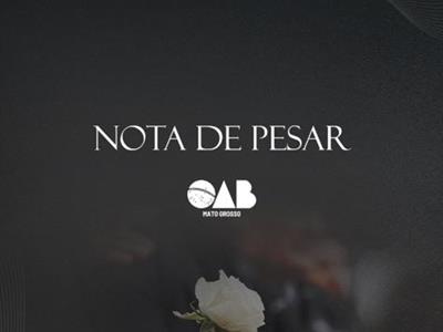 Foto da Notícia: OAB-MT lamenta o falecimento do advogado Carlos Alberto Ribeiro de Aguiar