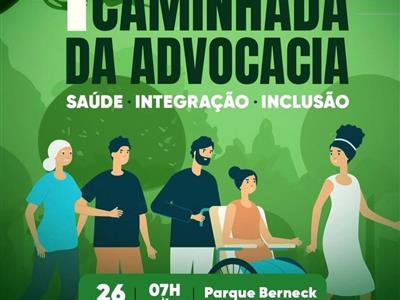 Foto da Notícia: OAB-MT convida para a 1ª Caminhada da Advocacia: saúde, integração e bem-estar